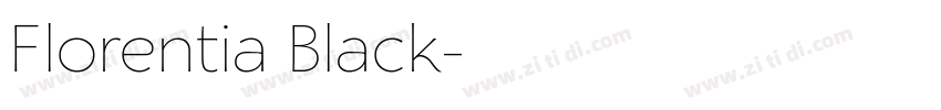Florentia Black字体转换